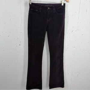 J Brand Women’s size 26 Janey Plum Slim Bootcut Corduroy Stretch Pants